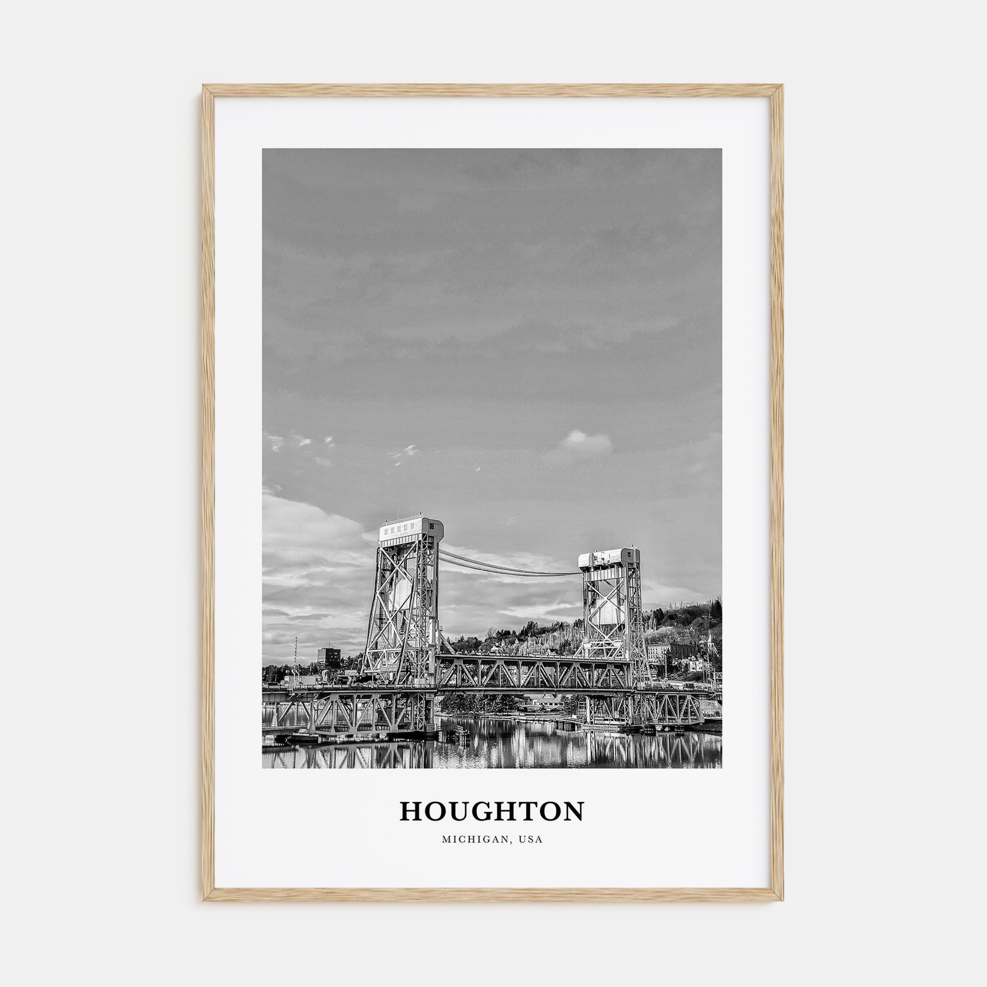 Houghton Portrait B&W Poster