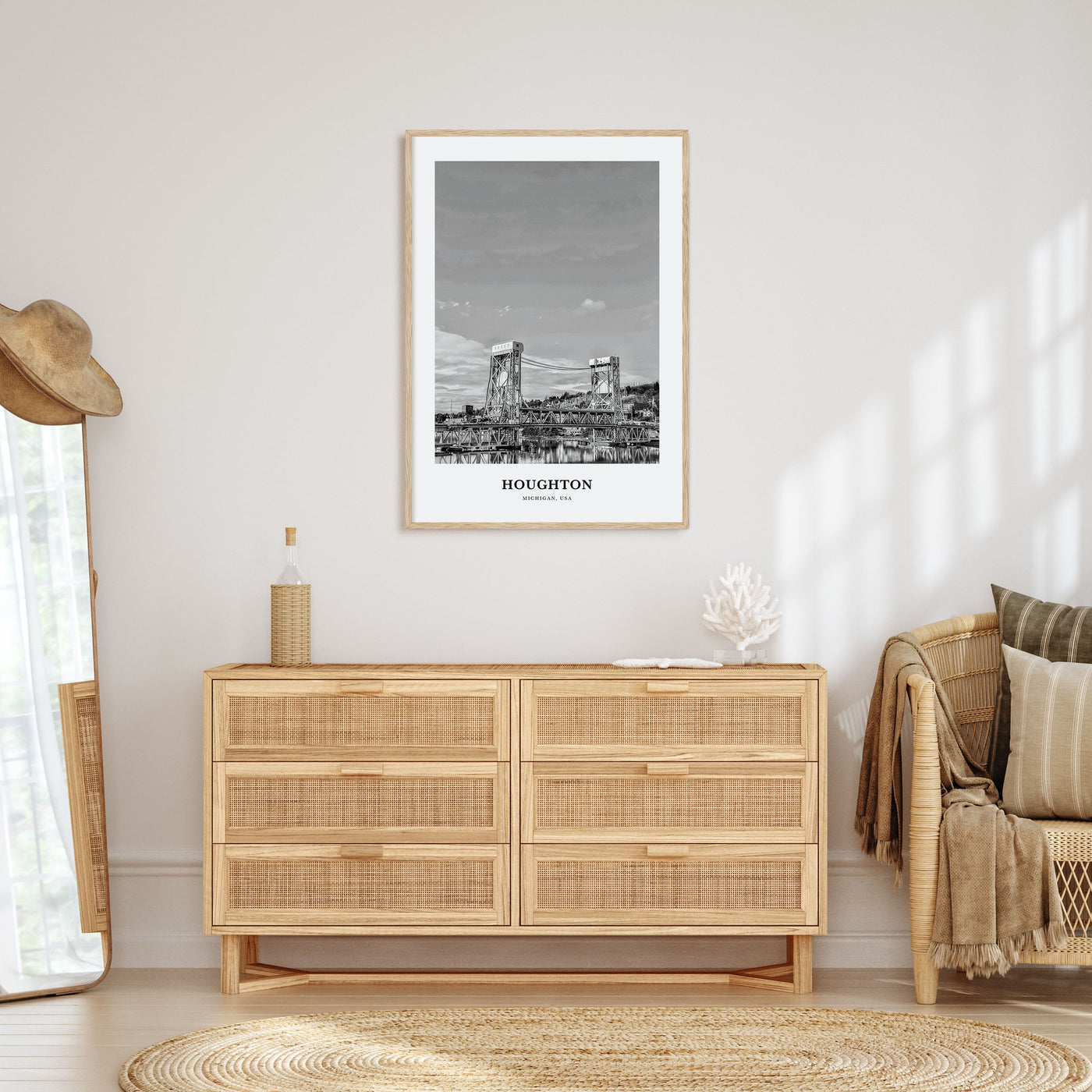 Houghton Portrait B&W Poster