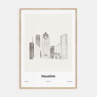 Houston Drawn Poster