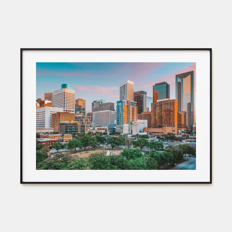 Houston Landscape Color Poster