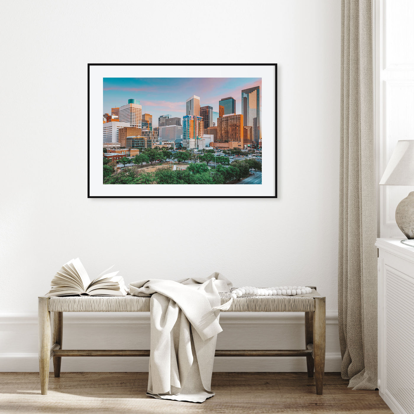 Houston Landscape Color Poster