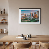 Houston Landscape Color Poster