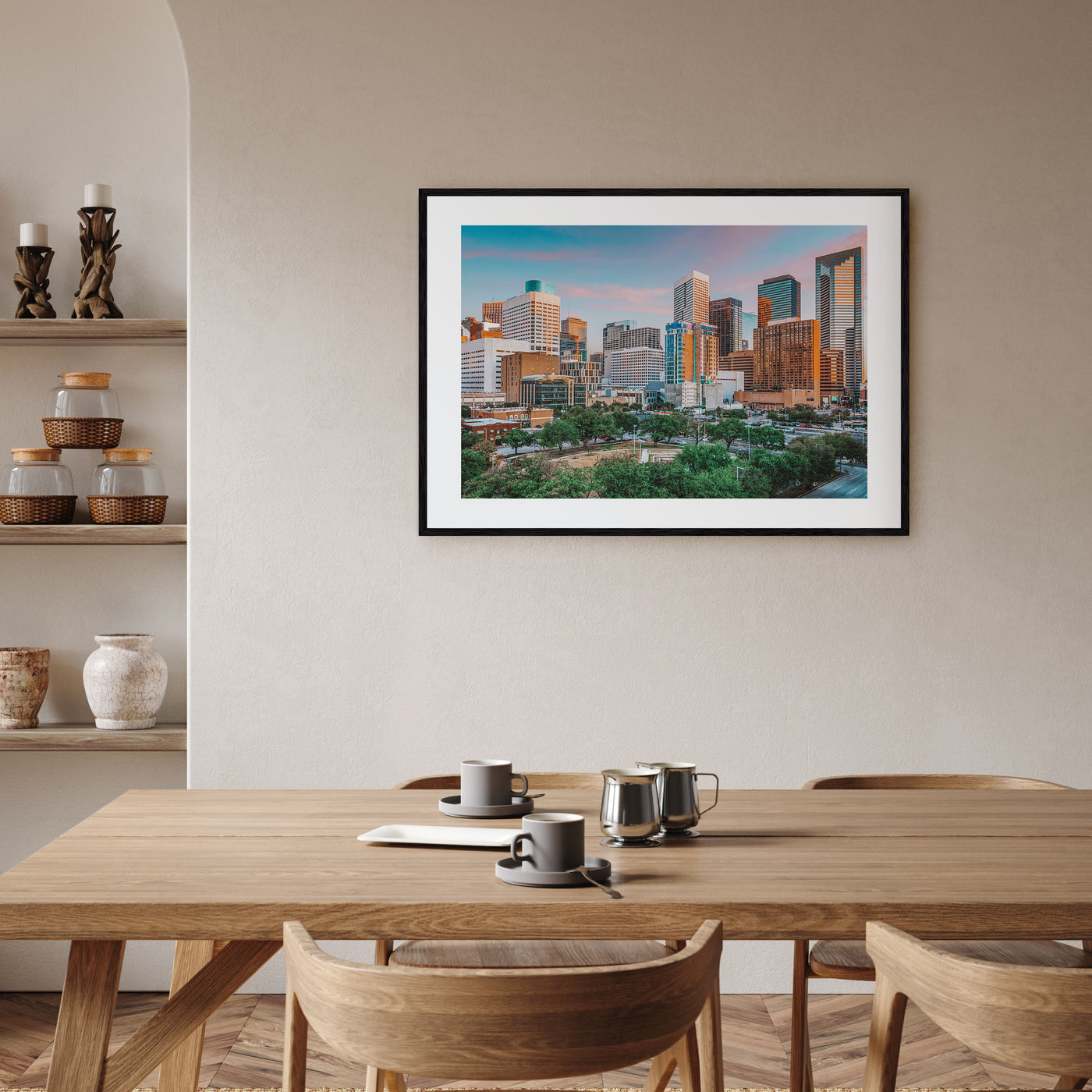 Houston Landscape Color Poster