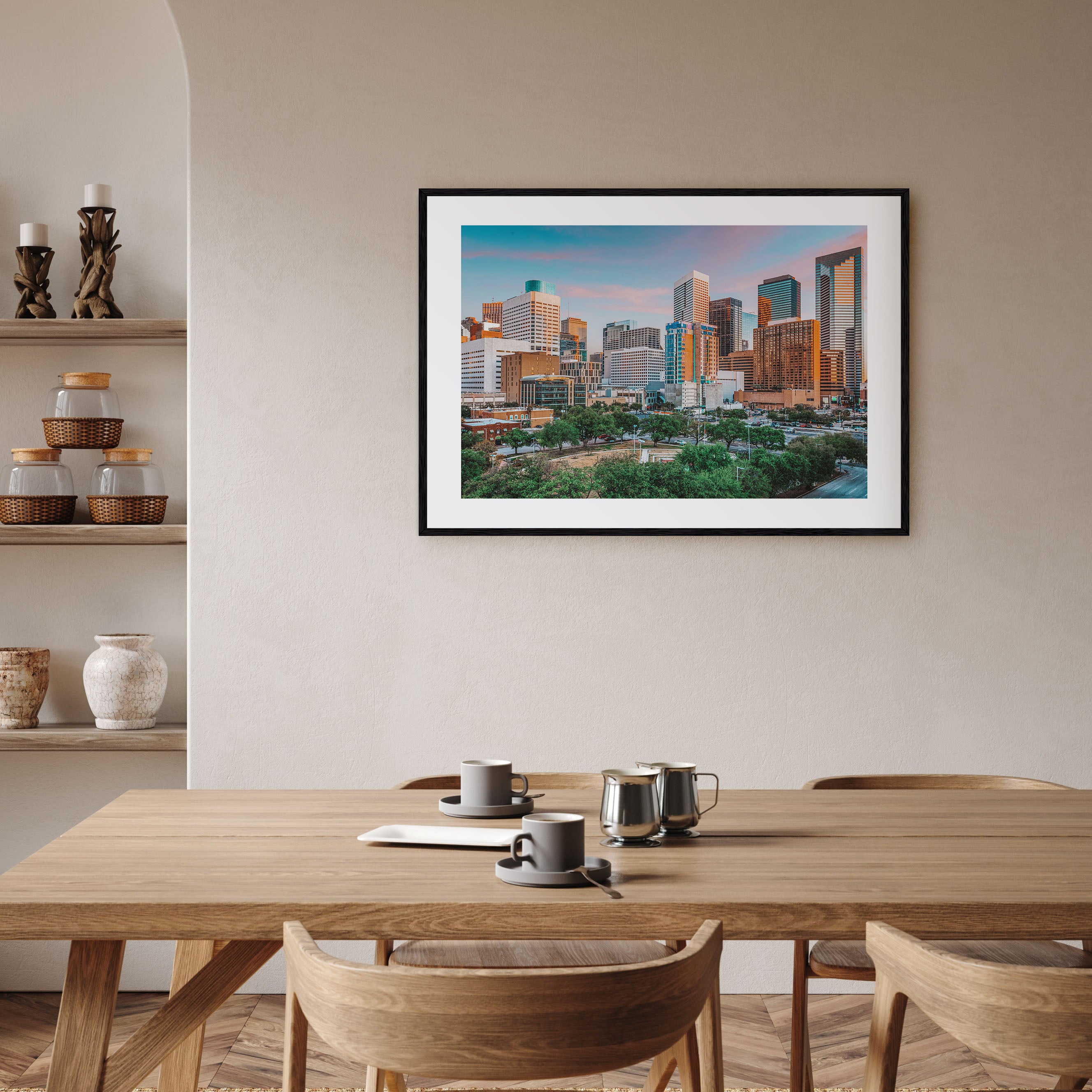 Houston Landscape Color Poster