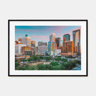 Houston Landscape Color Poster