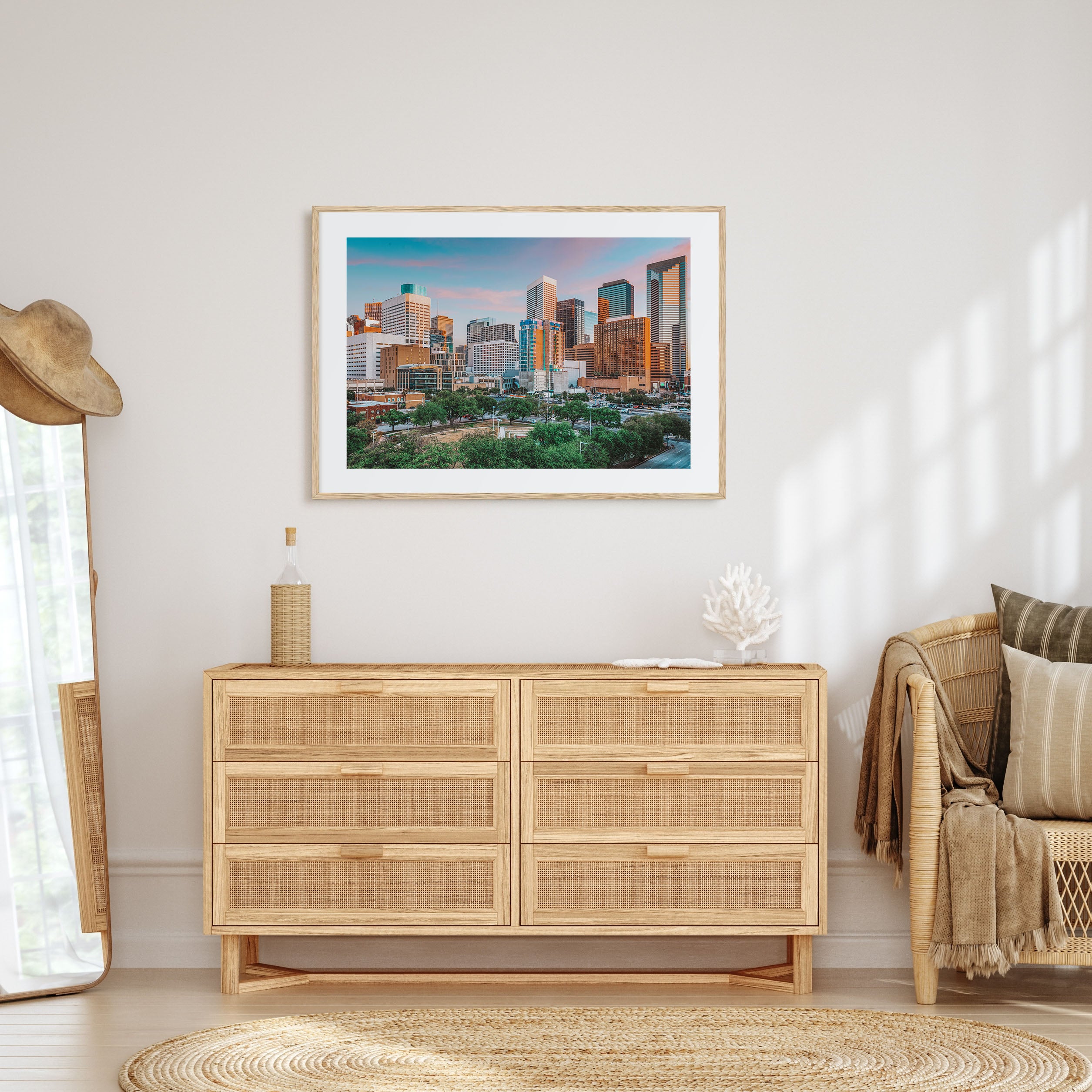 Houston Landscape Color Poster