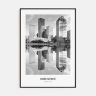 Houston Portrait B&W No 2 Poster