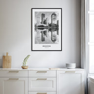 Houston Portrait B&W No 2 Poster