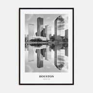 Houston Portrait B&W No 2 Poster