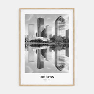 Houston Portrait B&W No 2 Poster