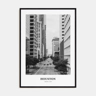 Houston Portrait B&W No 3 Poster