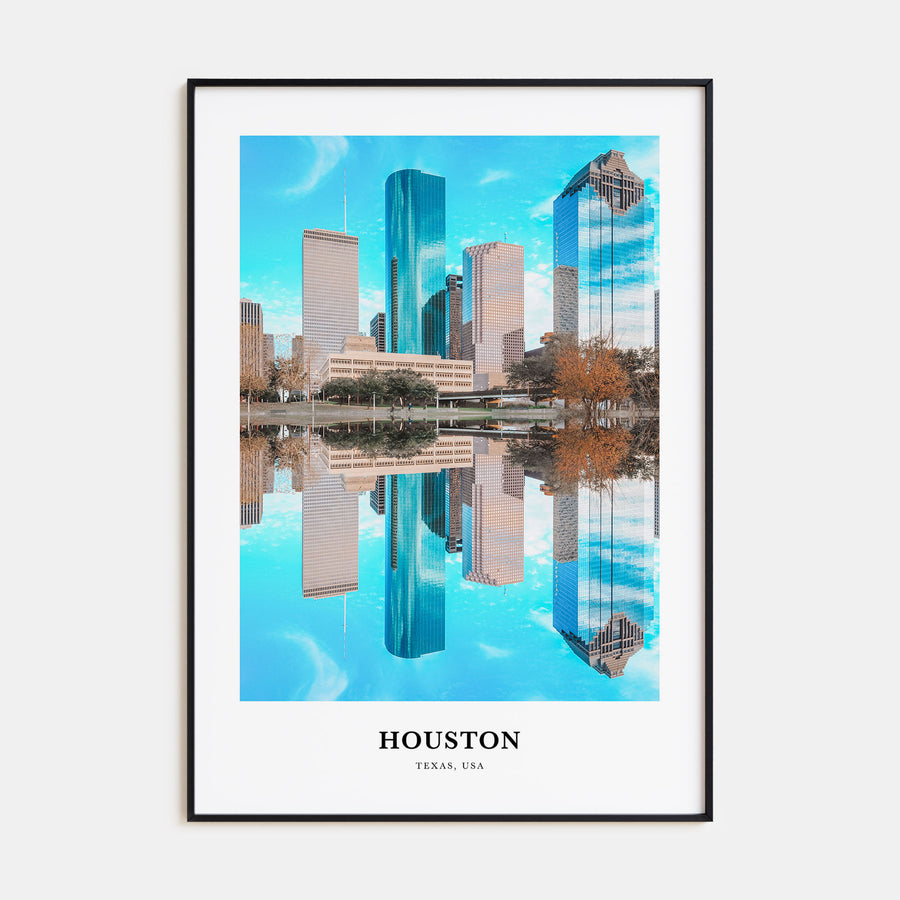 Houston Portrait Color No 2 Poster