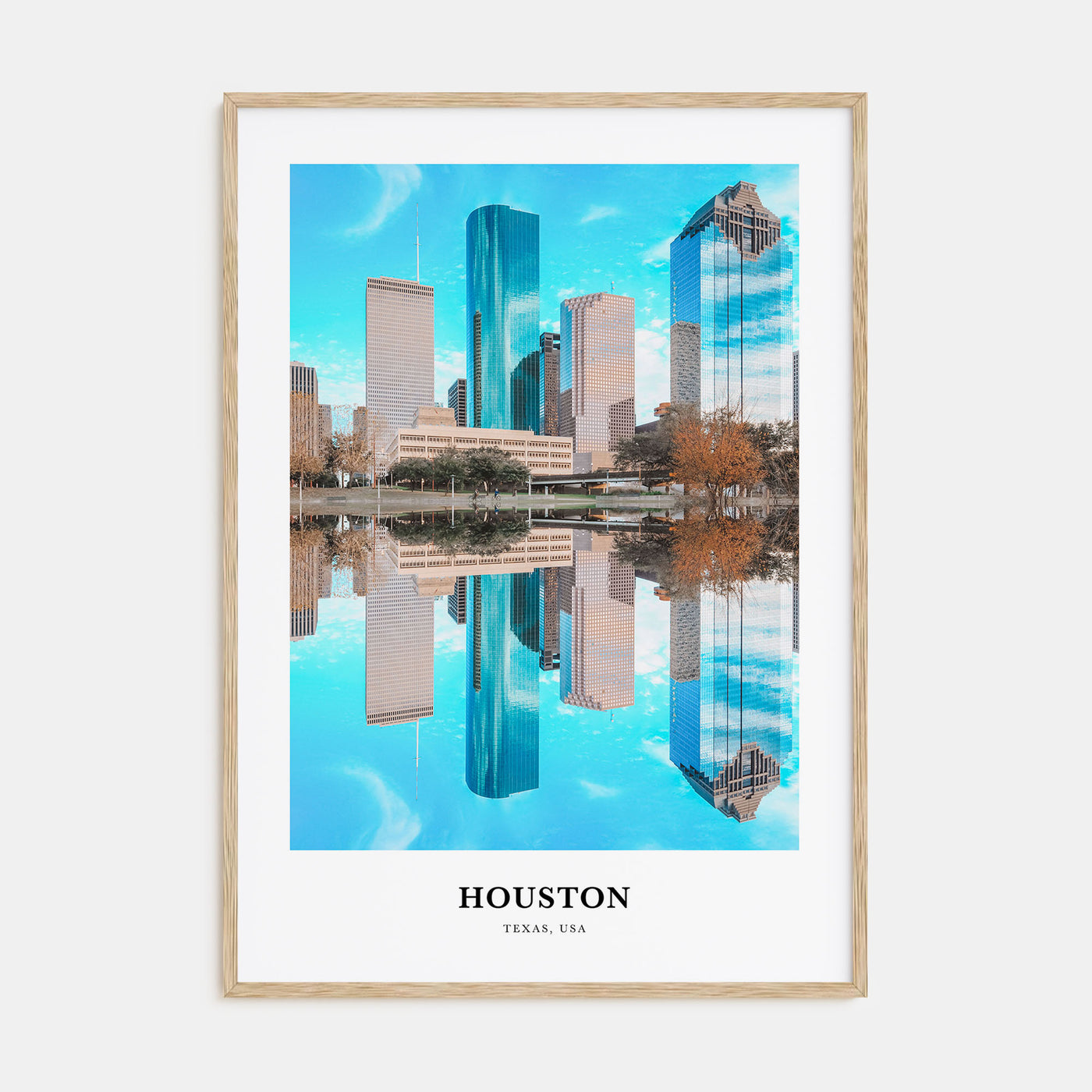 Houston Portrait Color No 2 Poster