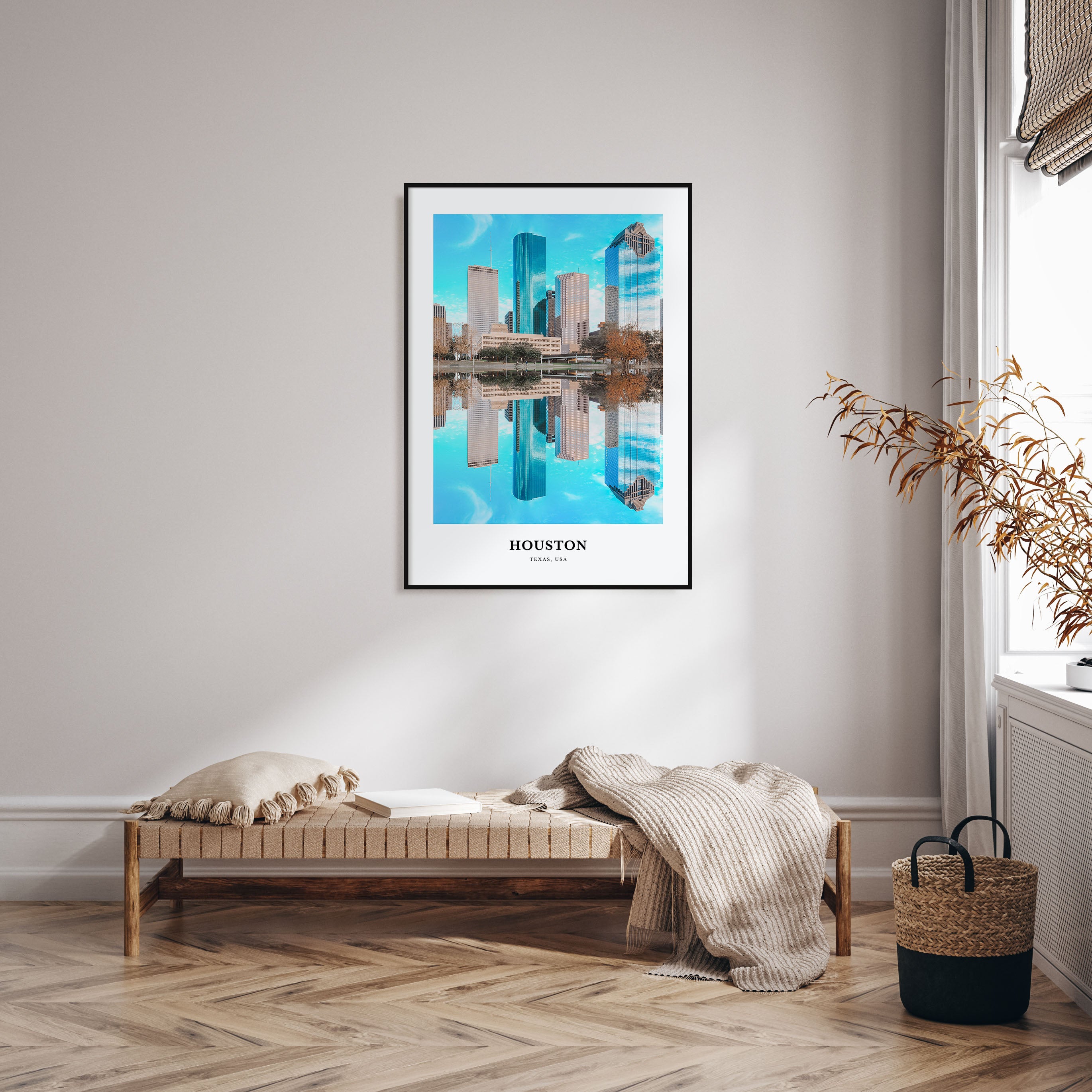 Houston Portrait Color No 2 Poster