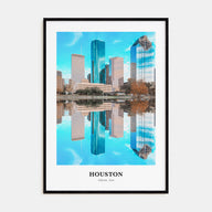 Houston Portrait Color No 2 Poster