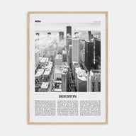Houston Travel B&W No 1 Poster