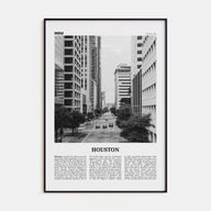 Houston Travel B&W No 3 Poster