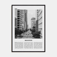 Houston Travel B&W No 3 Poster