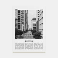 Houston Travel B&W No 3 Poster