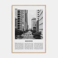 Houston Travel B&W No 3 Poster