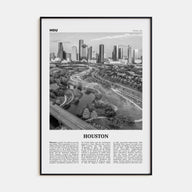 Houston Travel B&W No 4 Poster
