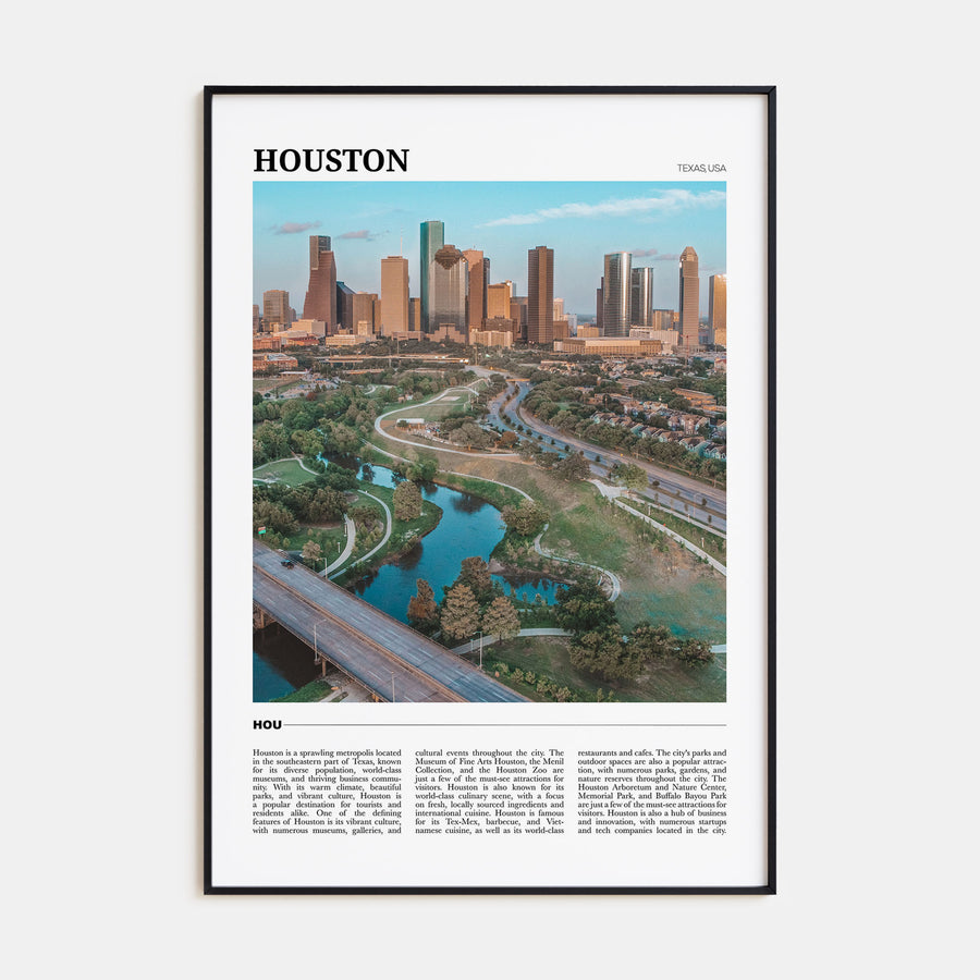 Houston Travel Color No 1 Poster
