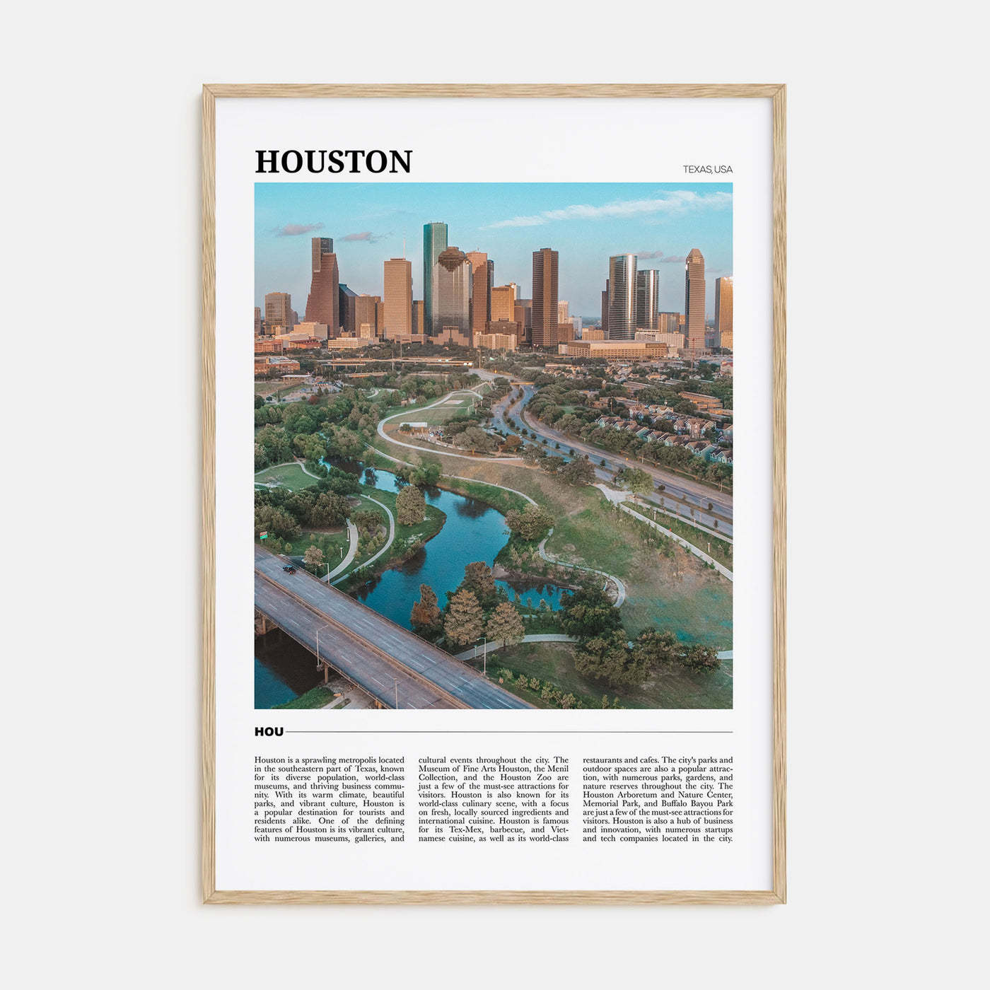 Houston Travel Color No 1 Poster
