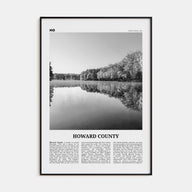 Howard County Travel B&W Poster