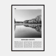 Howard County Travel B&W Poster