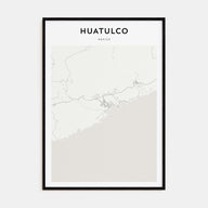 Huatulco Map Portrait Poster