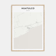 Huatulco Map Portrait Poster
