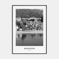 Huatulco Portrait B&W Poster