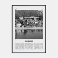 Huatulco Travel B&W Poster