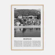Huatulco Travel B&W Poster