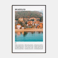 Huatulco Travel Color Poster