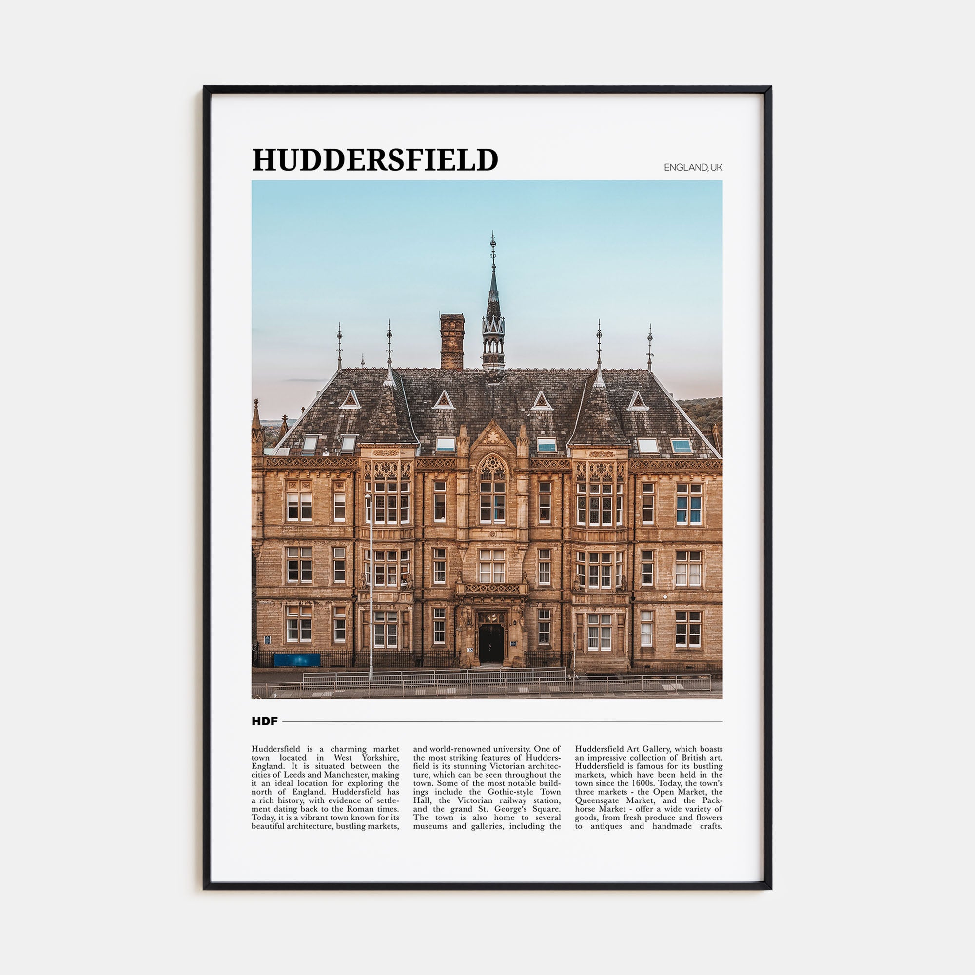 Huddersfield Travel Color Poster