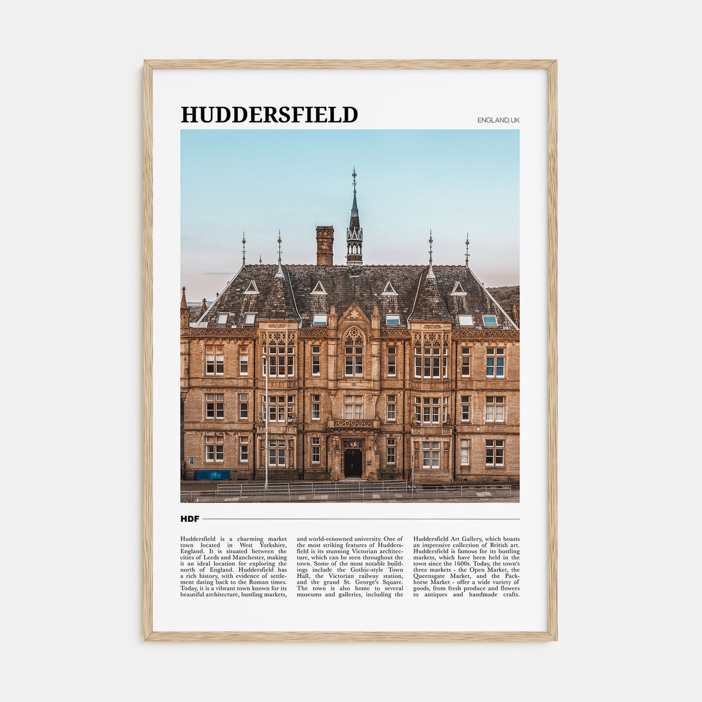 Huddersfield Travel Color Poster