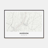 Hudson Map Landscape Poster