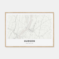 Hudson Map Landscape Poster