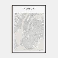 Hudson Map Portrait Poster
