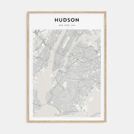 Hudson Map Portrait Poster