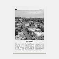Hudson Travel B&W Poster