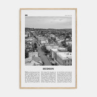 Hudson Travel B&W Poster
