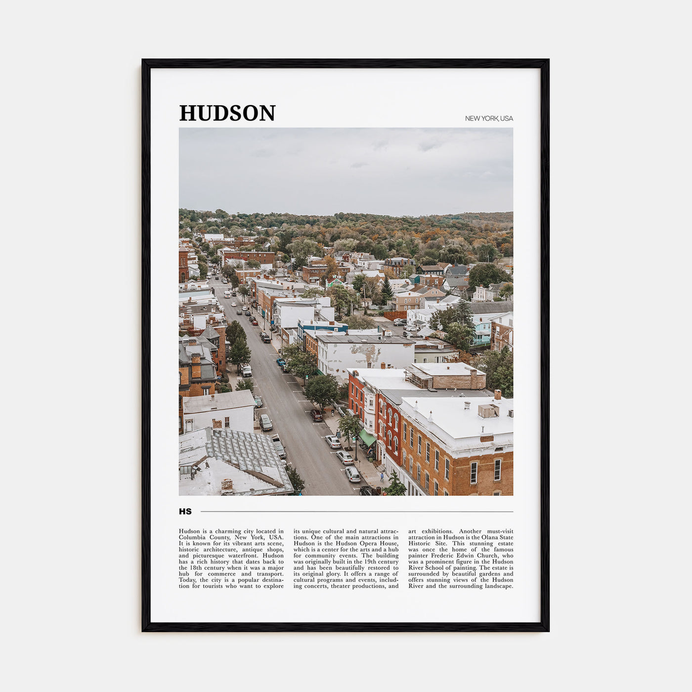 Hudson Travel Color Poster