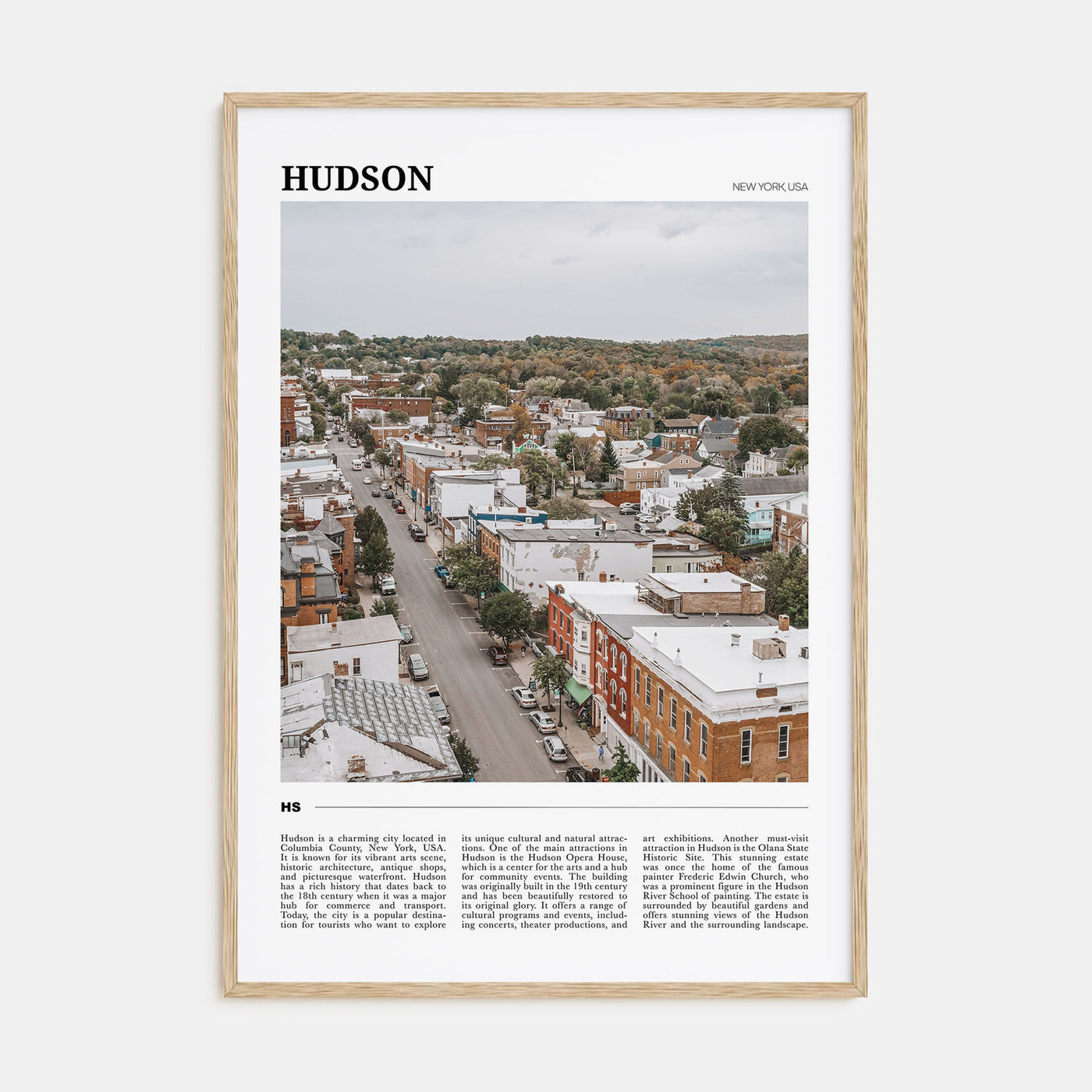 Hudson Travel Color Poster