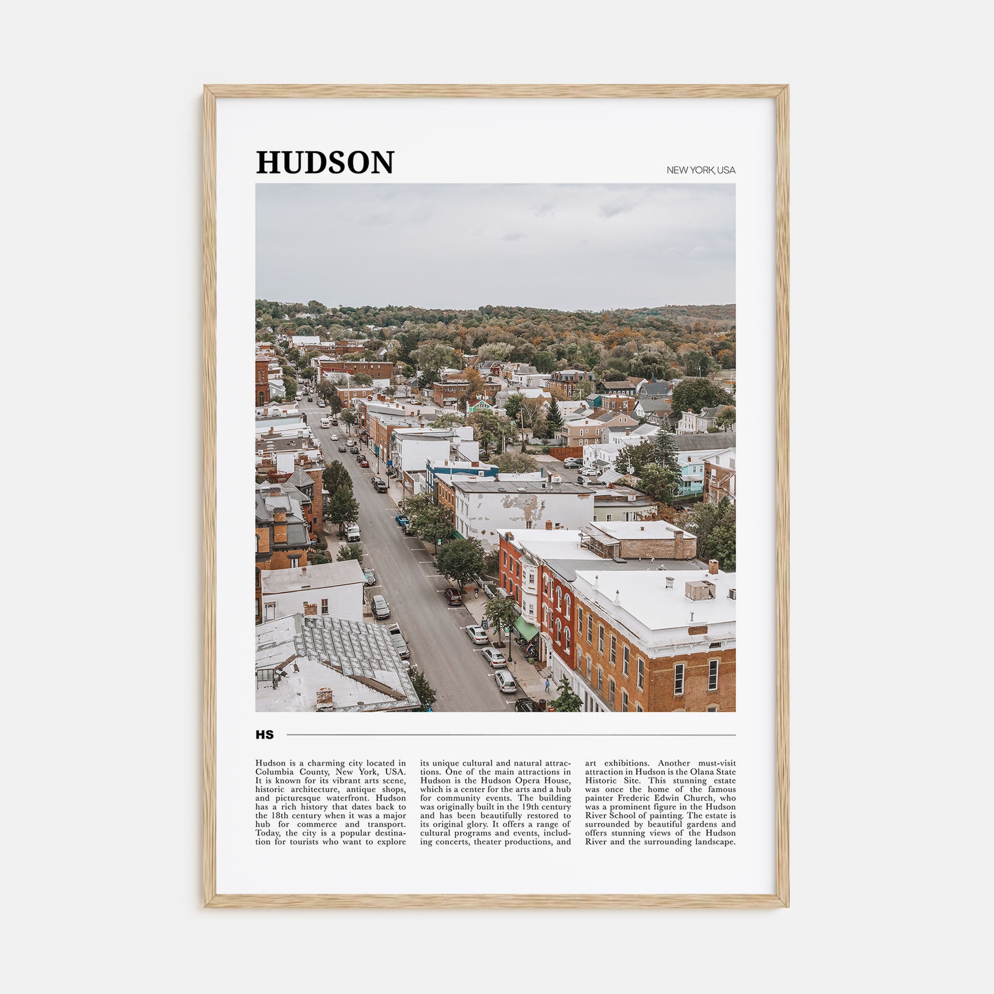 Hudson Travel Color Poster