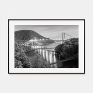 Hudson Valley Landscape B&W Poster