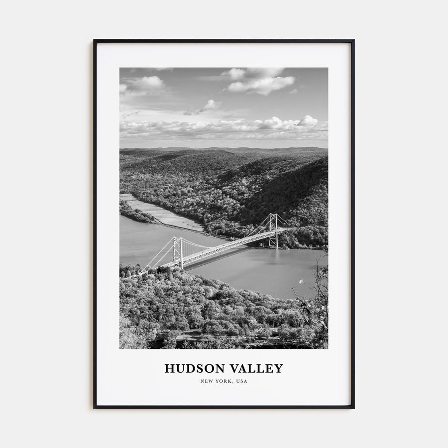 Hudson Valley Portrait B&W Poster