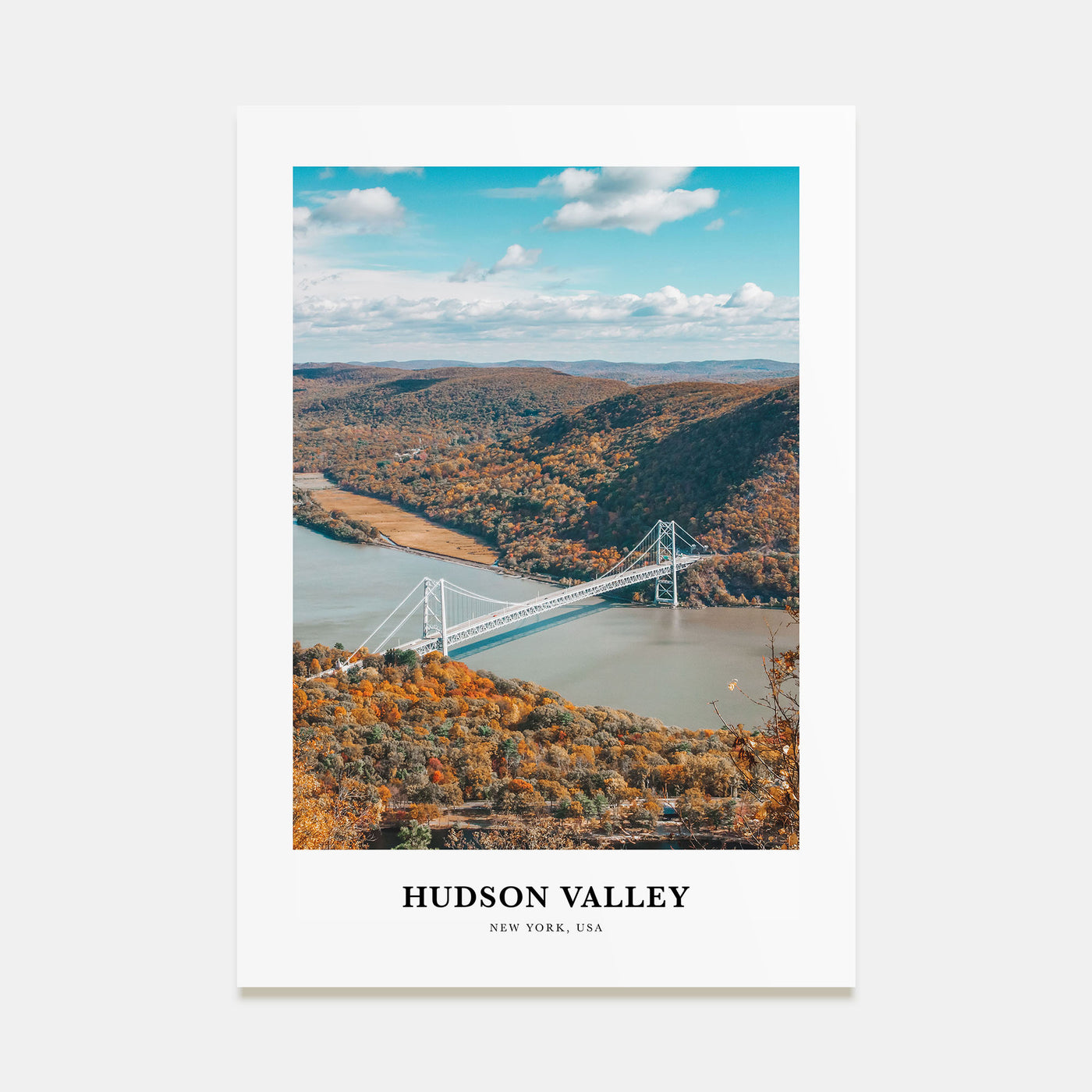 Hudson Valley Portrait Color Poster
