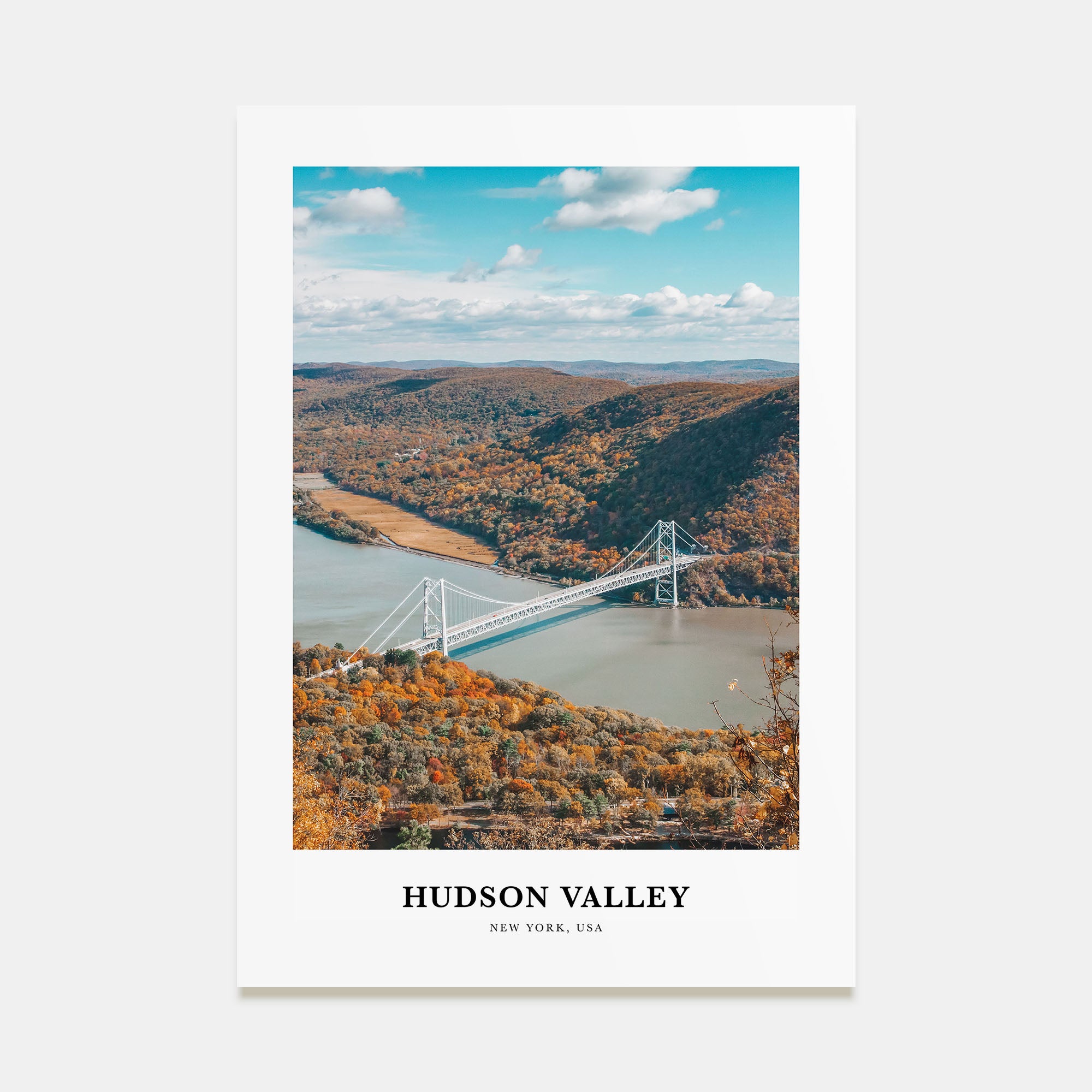 Hudson Valley Portrait Color Poster
